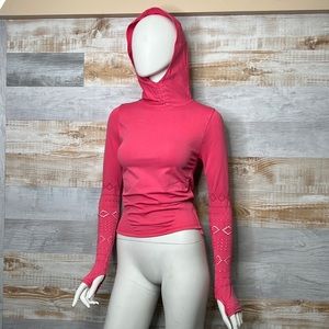 Free People Good Karma Hoodie washed pink size XS/S